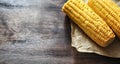 Fresh corn. Natural food from corn cob with salt. Rural Mexican Royalty Free Stock Photo