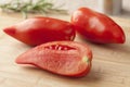 Fresh Cornue des Andes tomatoes Royalty Free Stock Photo