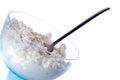 Fresh cottage cheese. Royalty Free Stock Photo
