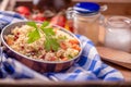 Fresh couscous salad Royalty Free Stock Photo
