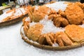 Fresh crab in basket Royalty Free Stock Photo