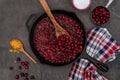 Fresh cranberry sauce being made Royalty Free Stock Photo