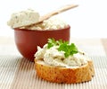 Fresh cream cheese Royalty Free Stock Photo