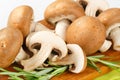 Fresh cremini mushrooms