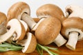 Fresh cremini mushrooms