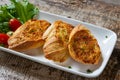 Fresh crispy garlic bread Royalty Free Stock Photo