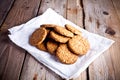 Fresh crispy oat cookies