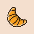 Fresh croissant icon