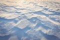 Ripple Marks on Fresh Snow Royalty Free Stock Photo