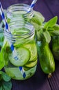 Fresh cucumber drink Royalty Free Stock Photo