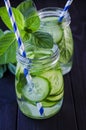 Fresh cucumber drink Royalty Free Stock Photo