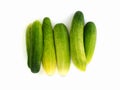 Fresh cucumber isolated on white background Royalty Free Stock Photo