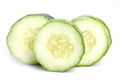 Fresh cucumber isolated on white background Royalty Free Stock Photo