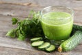 Fresh cucumber juice Royalty Free Stock Photo