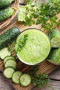 Fresh cucumber juice Royalty Free Stock Photo