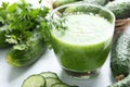 Fresh cucumber juice Royalty Free Stock Photo