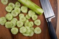 Fresh cucumber sliced Royalty Free Stock Photo