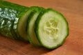 Fresh cucumber sliced Royalty Free Stock Photo