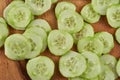 Fresh cucumber sliced Royalty Free Stock Photo