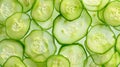 The Fresh Cucumber Slices. AI generated Royalty Free Stock Photo