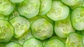 The Fresh Cucumber Slices.AI generated image Royalty Free Stock Photo