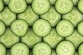 Fresh cucumber slices background. Royalty Free Stock Photo