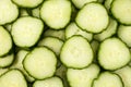 Fresh cucumber slices background Royalty Free Stock Photo