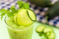 Fresh cucumber smoothie Royalty Free Stock Photo