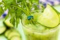 Fresh cucumber smoothie Royalty Free Stock Photo