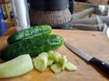 Fresh cucumbers