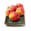 Fresh cut apricot fruits Royalty Free Stock Photo