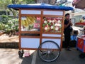 Fresh Cut Fruit being sold from a road side Gerobak Royalty Free Stock Photo