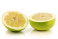 Fresh cut honey pomelo fruit Royalty Free Stock Photo