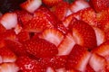 Fresh Cut Strawberries 2 Royalty Free Stock Photo