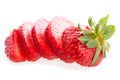 Fresh cut strawberry Royalty Free Stock Photo