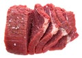 Fresh cuts of raw beef meat with spices Royalty Free Stock Photo