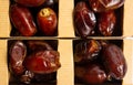 Fresh dates fruit dates in a box Royalty Free Stock Photo