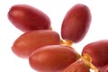 Fresh Dates Macro Isolated Royalty Free Stock Photo