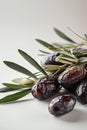 Fresh Dates with Olive Branch Royalty Free Stock Photo