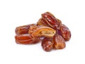 Fresh dates over white background Royalty Free Stock Photo