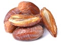Fresh dates over white background Royalty Free Stock Photo
