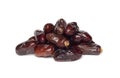 Fresh dates over white background Royalty Free Stock Photo
