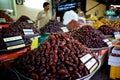 Fresh dates at a vegetable market