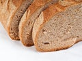 Fresh decorated rustic spelt bread Royalty Free Stock Photo