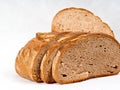Fresh decorated rustic spelt bread Royalty Free Stock Photo