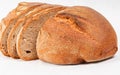 Fresh decorated rustic spelt bread Royalty Free Stock Photo