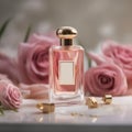 A fresh and delicate rose perfume for women generative AI