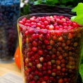 Fresh and delicious cranberries - fruits and vegetables Royalty Free Stock Photo