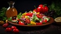 Fresh and delicious mediterranean salad