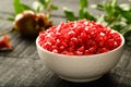 Fresh Delicious organic Pomegranate seeds, Royalty Free Stock Photo